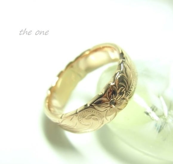 the one 幸せが咲くプルメリアリング